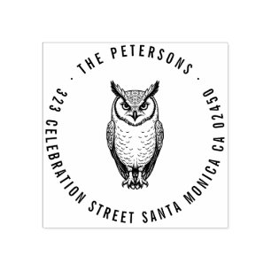 Dicke Rücksendeadresse Briefmarke Gummistempel