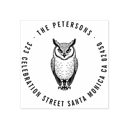 Dicke Rücksendeadresse Briefmarke Gummistempel (Prägung)