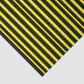 Dicke schwarz-gelb gestreifte Gewebepapier Seidenpapier (Ausschnitt)