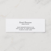 Dicke Schwarz-Gold-Imitate Sequin Moderne Fashioni Mini Visitenkarte (Rückseite)