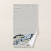 Dicke Schwarz Gold & Weiß Border Badezimmer Handtu Badhandtuch Set (Handtuch)