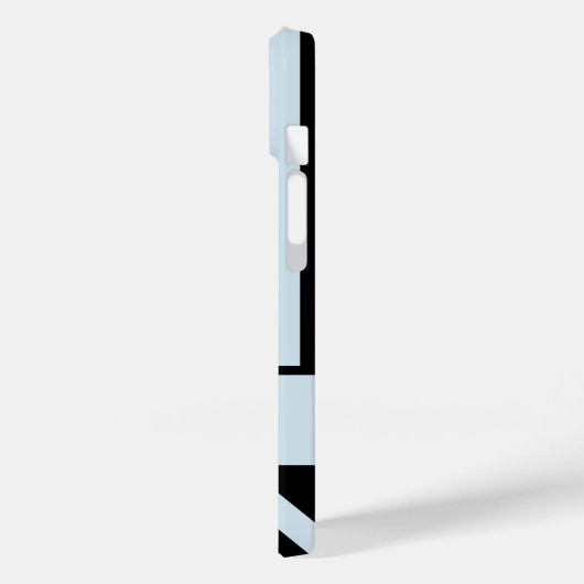 Dicke schwarz & leicht graue Streifen Chevrons - I Case-Mate iPhone Hülle (Rückseite / Links)