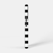 Dicke, schwarz und weiß gestreifte Muster Samsung Galaxy Hülle (Rechte Seite)