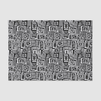 Dicke Schwarz/Weiß Abstrakt Gemustert Seidenpapier