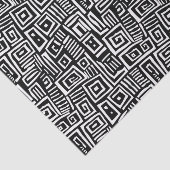 Dicke Schwarz/Weiß Abstrakt Gemustert Seidenpapier (Ausschnitt)