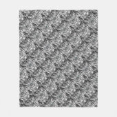 Dicke schwarz-weiß blaue Augen Tiger Fleecedecke (Vorderseite)