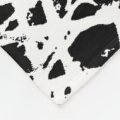 Dicke schwarz-weiß blaue Augen Tiger Fleecedecke (Ecke)