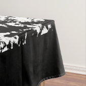 Dicke schwarz-weiß blaue Augen Tiger Tischdecke (Beispiel)