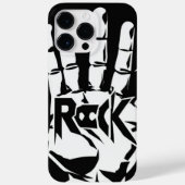 Dicke Schwarz-Weiß-Musik-Abdeckung Case-Mate iPhone Hülle (Rückseite)