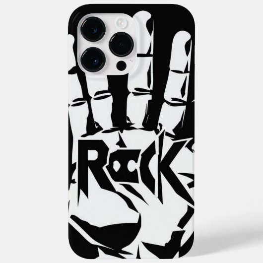 Dicke Schwarz-Weiß-Musik-Abdeckung Case-Mate iPhone Hülle (Rückseite)