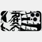 Dicke Schwarz-Weiß-Musik-Abdeckung Case-Mate iPhone Hülle (Rückseite (Horizontal))