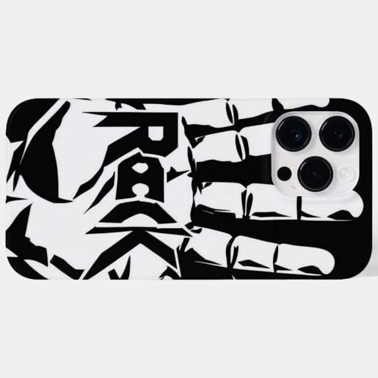 Dicke Schwarz-Weiß-Musik-Abdeckung Case-Mate iPhone Hülle (Rückseite (Horizontal))