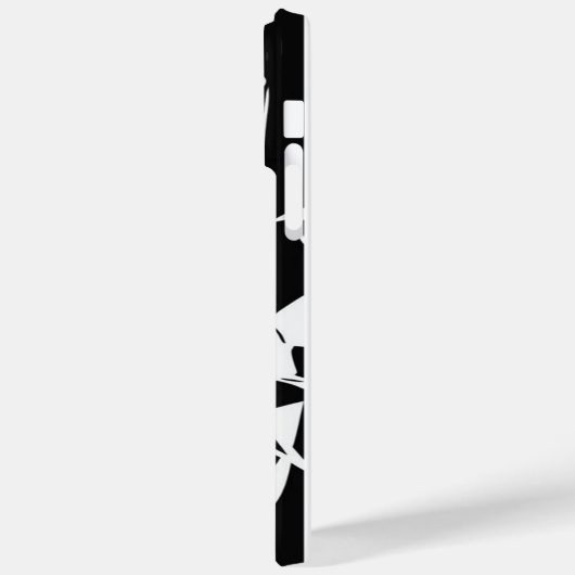 Dicke Schwarz-Weiß-Musik-Abdeckung Case-Mate iPhone Hülle (Rückseite / Links)