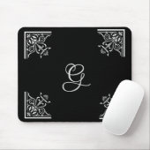 Dicke Schwarz-Weiß-Vintag Personalisiert Mousepad (Mit Mouse)