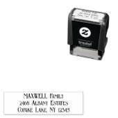 Dicke schwarze Elegantypografie Monogramm Permastempel (Beispiel)