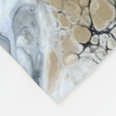 Dicke schwarze Gold und weiße große Fleecebanken Fleecedecke (Ecke)