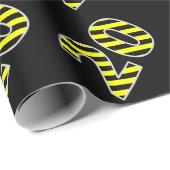 Dicke, schwarze und gelbe Streifen 20 Event-# (Geb Geschenkpapier (Rolleneckpunkt)