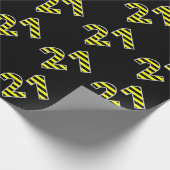 Dicke, schwarze und gelbe Streifen 21 Event-# (Geb Geschenkpapier (Ecke)