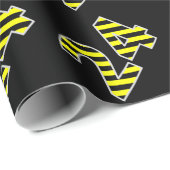 Dicke, schwarze und gelbe Streifen 24 Event-# (Geb Geschenkpapier (Rolleneckpunkt)
