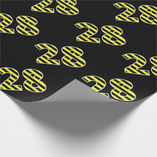 Dicke, schwarze und gelbe Streifen 28 Event-# (Geb Geschenkpapier (Ecke)
