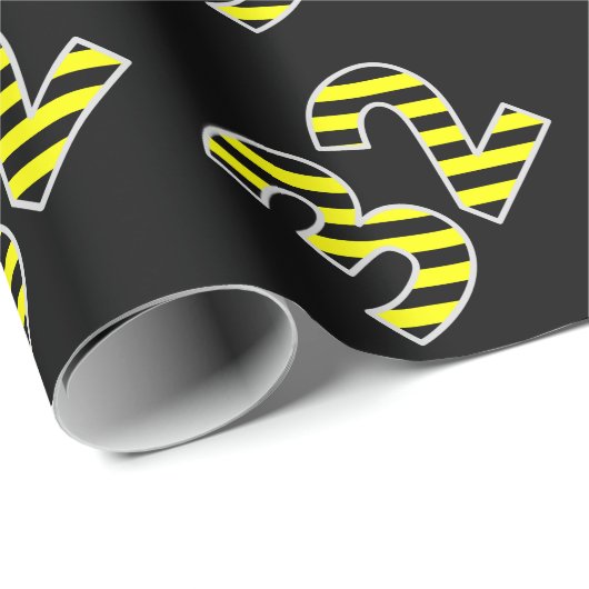 Dicke, schwarze und gelbe Streifen 32 Event-# (Geb Geschenkpapier (Rolleneckpunkt)