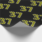 Dicke, schwarze und gelbe Streifen 37 Event-# (Geb Geschenkpapier (Ecke)