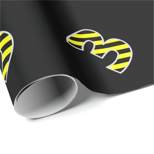 Dicke, schwarze und gelbe Streifen 3 Event-# (Gebu Geschenkpapier (Rolleneckpunkt)