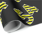 Dicke, schwarze und gelbe Streifen 54 Event-# (Geb Geschenkpapier (Rolleneckpunkt)