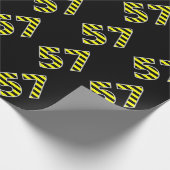 Dicke, schwarze und gelbe Streifen 57 Event-# (Geb Geschenkpapier (Ecke)