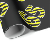Dicke, schwarze und gelbe Streifen 65 Event-# (Geb Geschenkpapier (Rolleneckpunkt)