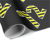 Dicke, schwarze und gelbe Streifen 72 Event-# (Geb Geschenkpapier (Rolleneckpunkt)