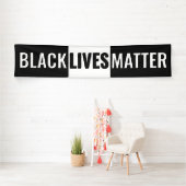 Dicke schwarze und weiße schwarze Lebensformen Banner (Insitu)