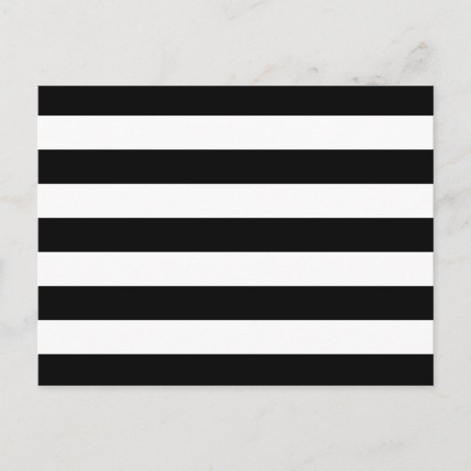 Dicke, schwarze und weiße Streifen Postkarte (Vorderseite)