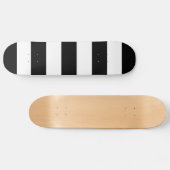 Dicke, schwarze und weiße Streifen Skateboard (Horizontal)