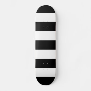 Dicke, schwarze und weiße Streifen Skateboard