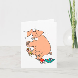Dicke Schwein Snack Liebhaber Karte
