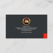 Dicke Silberziegelmauer-Bauunternehmer Visitenkarte (Rückseite)