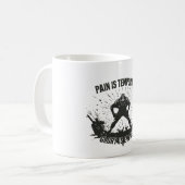 Dicke Silhouette mit Linebacker Kaffeetasse (Vorderseite Links)