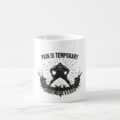 Dicke Silhouette mit Linebacker Kaffeetasse (Mittel)