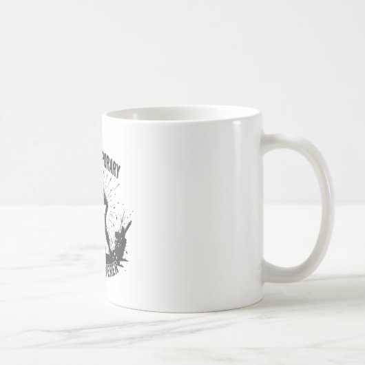 Dicke Silhouette mit Linebacker Kaffeetasse (Rechts)