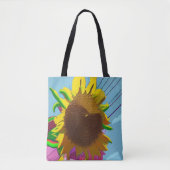 Dicke Sonnenblumenbeutel Tasche (Vorderseite)