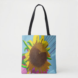 Dicke Sonnenblumenbeutel Tasche
