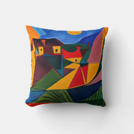 Dicke Sonnenuntergang Picasso Art Kissen