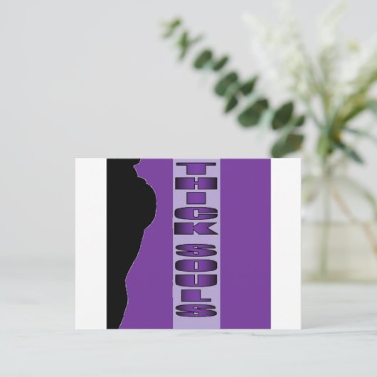 dicke Soule Postkarte (Stehend Vorderseite)