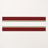Dicke, sportive, weiße Olive Deep Red Racing Strip Yogamatte (Vorderseite (Horizontal))