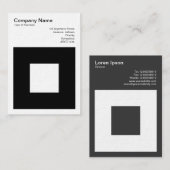 Dicke Square Visitenkarte (Vorne/Hinten)