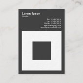 Dicke Square Visitenkarte (Rückseite)