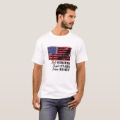 Dicke Streifen Bright Stars Brave Heart Usa Flag E T-Shirt (Vorne ganz)