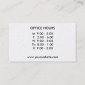 Dicke Streifen Chiropraktische Visitenkarten Visitenkarte (Rückseite)