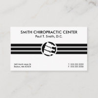 Dicke Streifen Chiropraktische Visitenkarten